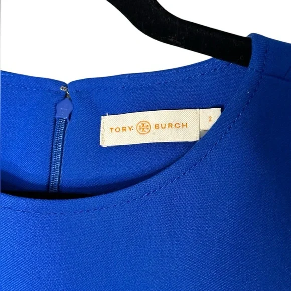 TORY BURCH Jane Dress in Blue Dahlia Size 2 - Picture 6 of 8